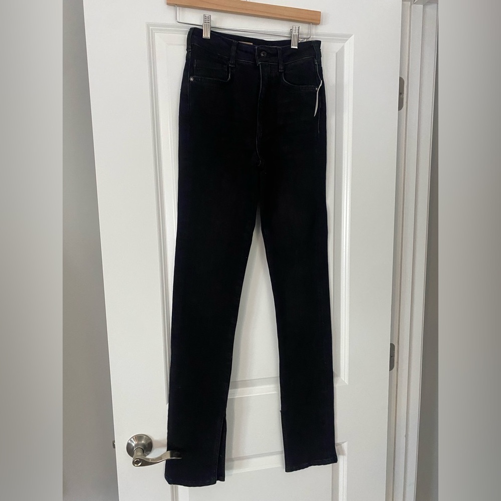 NWT Pilcro by Anthropologie Washed Black Jeans Size 25 Black